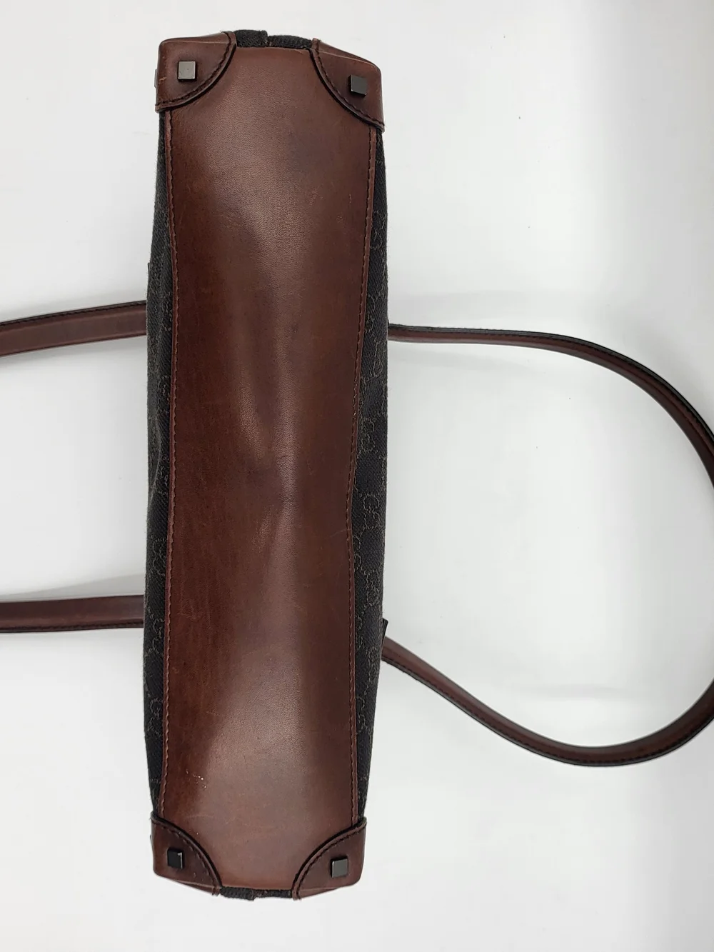 GUCCI Ophidia Canvas Monogram Shoulder Bag in Chocolate Brown. Authentic..
